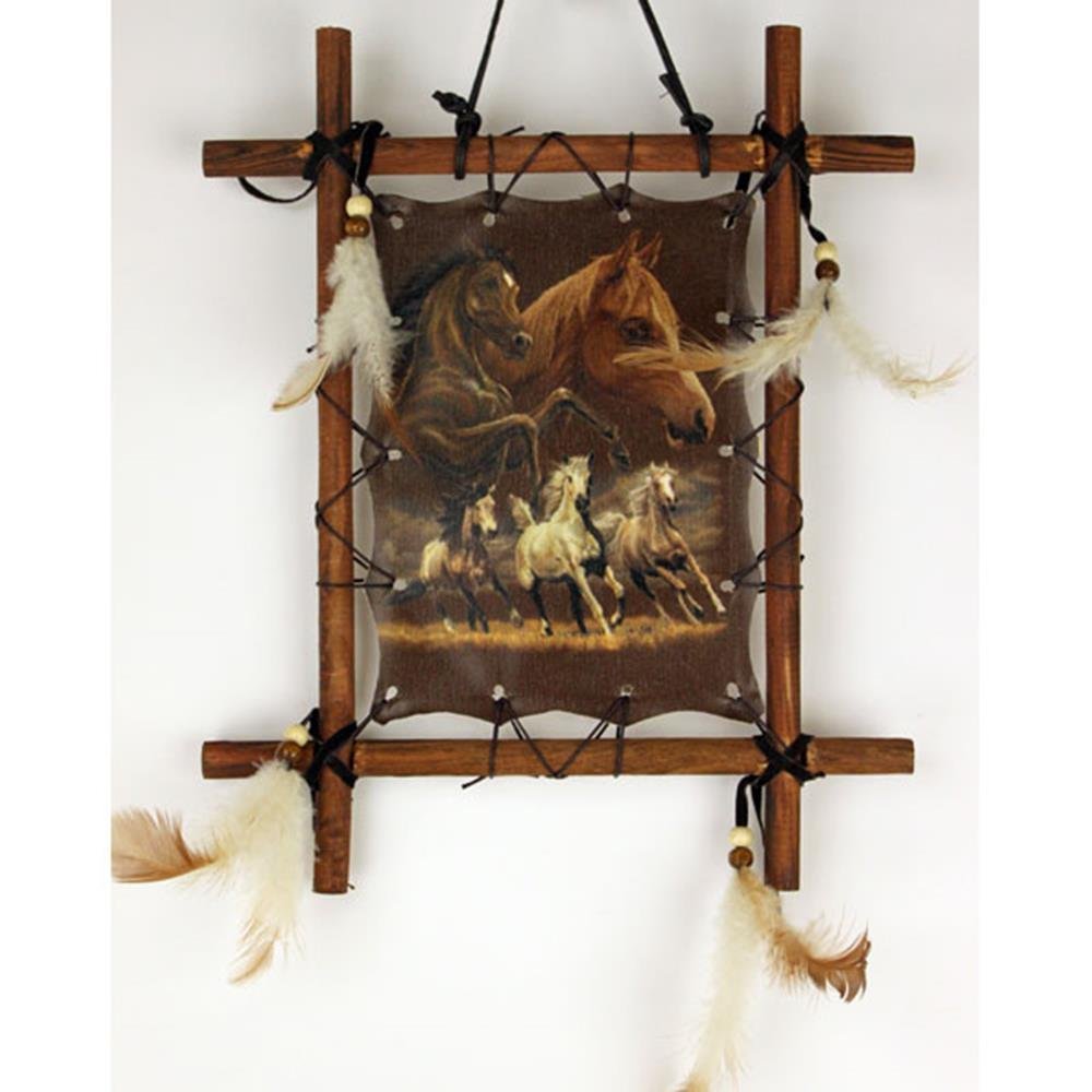 Framed Indian Horse Picture